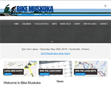 Tablet Screenshot of bikemuskoka.ca